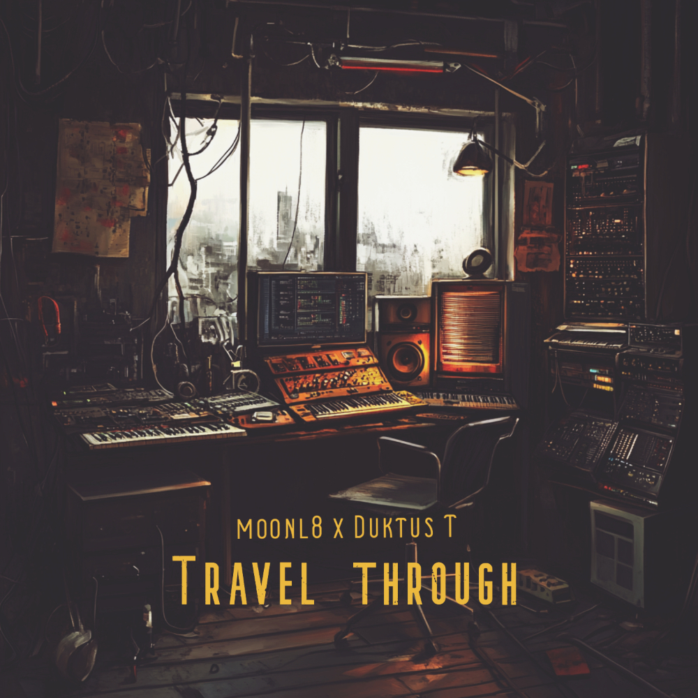 Cover der EP "Travel Through" von moonl8 & Duktus T